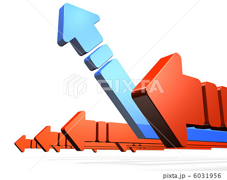 ターニングポイントを表す3DCGイラスト ターニングポイントを表す3DCGイラスト 6031956