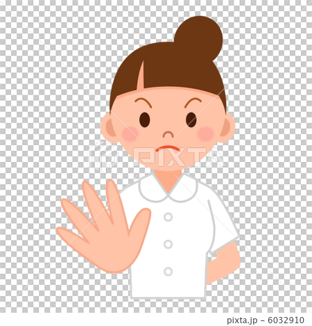 Nurse of stop pose - Stock Illustration [6032910] - PIXTA