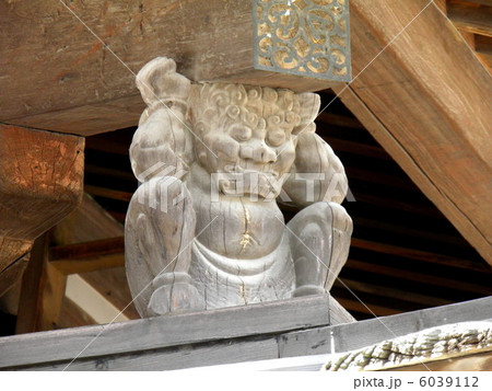 法隆寺　五重塔　鬼柱 6039112