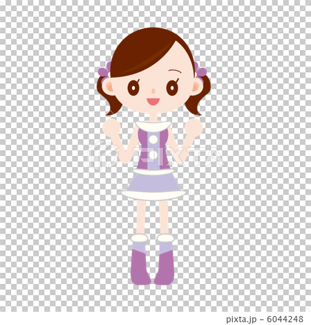 アイドル 紫色の衣装を着た女の子 6044248