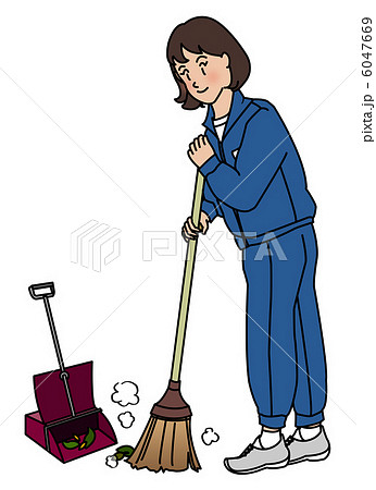 student cleaning clipart