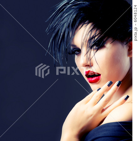 Fashion Art Girl Portrait. Punk Style 6048124