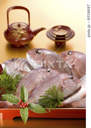 正月イメージ　鯛 6058687