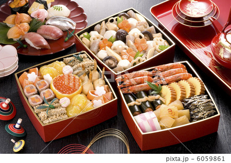 おせち三段重イメージ 6059861