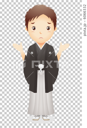 Male illustration of haori and hakama Male illustration of haori and hakama 6066332