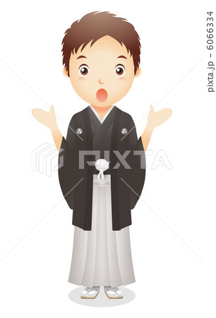 羽織袴姿の男性イラスト 羽織袴姿の男性イラスト 6066334