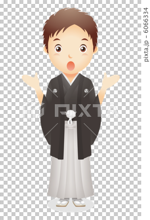 羽織袴姿の男性イラスト 羽織袴姿の男性イラスト 6066334