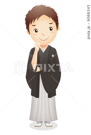 羽織袴姿の男性イラスト 6066345