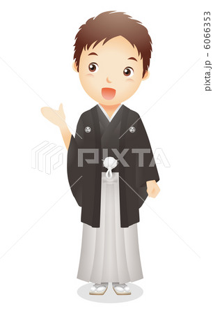 羽織袴姿の男性イラスト 羽織袴姿の男性イラスト 6066353