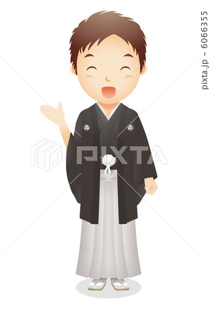 羽織袴姿の男性イラスト 羽織袴姿の男性イラスト 6066355