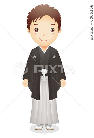 羽織袴姿の男性イラストのイラスト素材 6066366 Pixta