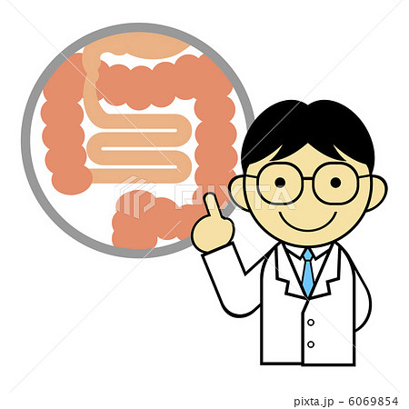 腸のしくみを説明する医師 6069854