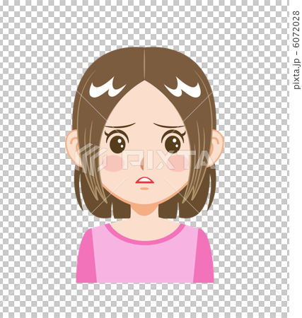 女の子・表情いろいろ・困惑 女の子・表情いろいろ・困惑 6072028
