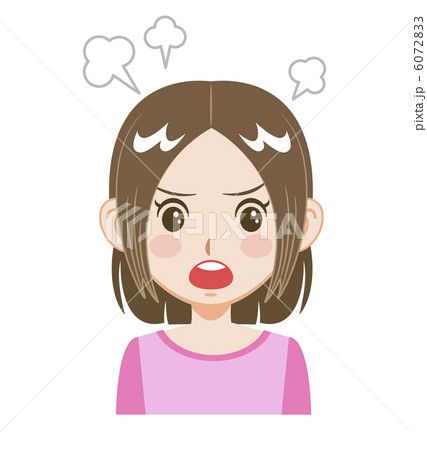 女の子・表情いろいろ・怒る 6072833