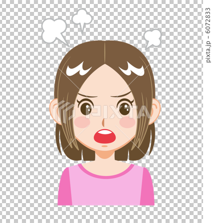 女の子・表情いろいろ・怒る 6072833