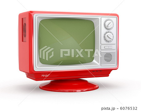 Red vintage retro tv 6076532