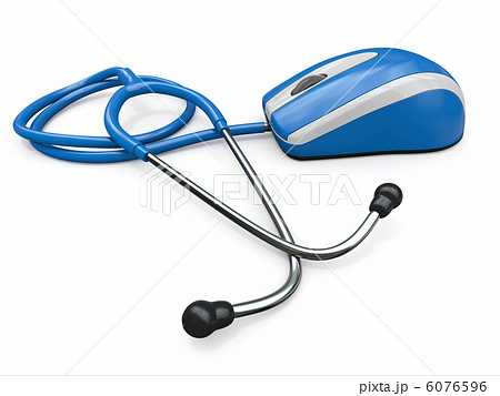 Stethscope and computer mouse. Medical Technologies. 6076596