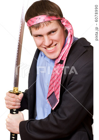 Crazy business man with a sword Crazy business man with a sword 6078990
