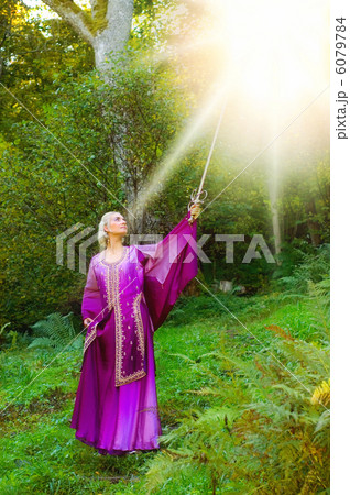 Beautiful girl with a magic sword Beautiful girl with a magic sword 6079784