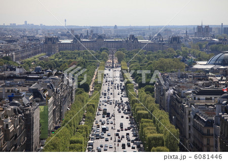 凱旋門からルーブルの眺め 6081446