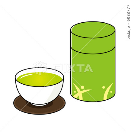 日本茶と茶筒 6083777