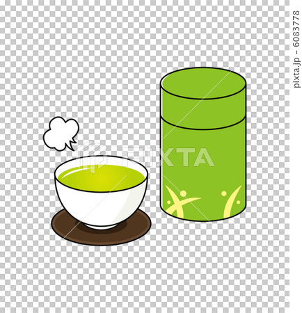 日本茶と茶筒 6083778