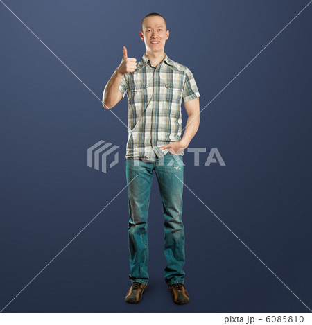 full length man shows well done 6085810