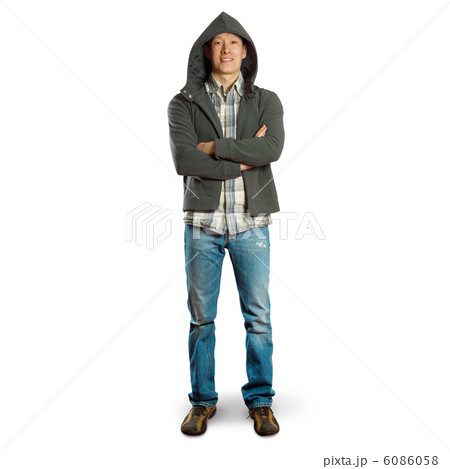 asian male with folded hands 6086058