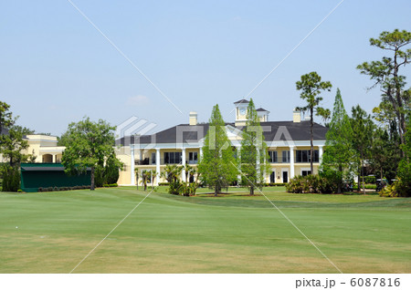 アメリカ オーランド ゴルフクラブハウスの写真素材