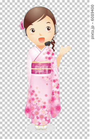 和服形象的女性例證 和服形象的女性例證 6089400