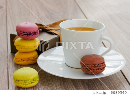 cup of coffee with gift box cup of coffee with gift box 6089540