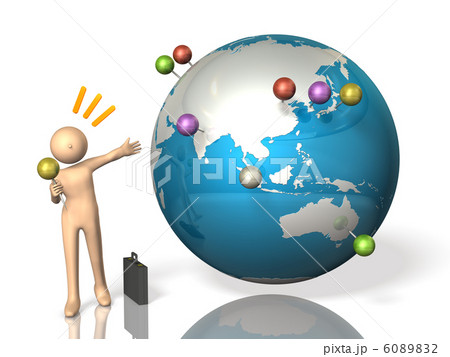 海外出張を表す3DCGイラスト 海外出張を表す3DCGイラスト 6089832