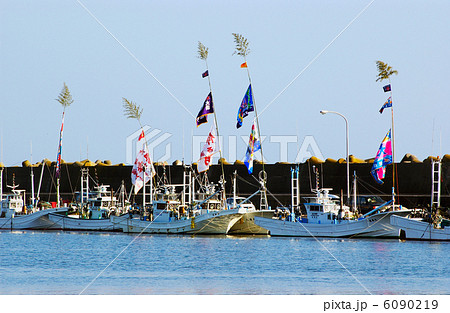 大洗港の大漁旗 6090219