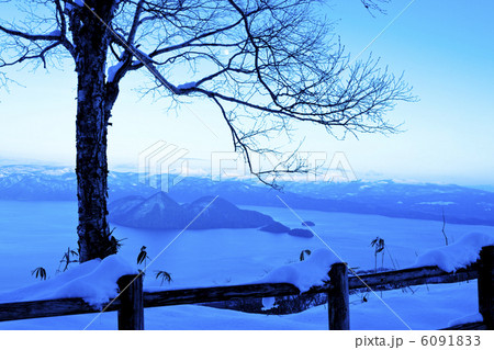 雪の洞爺湖 6091833