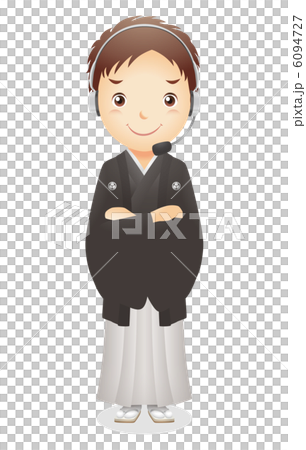 Male illustration of haori and hakama Male illustration of haori and hakama 6094727
