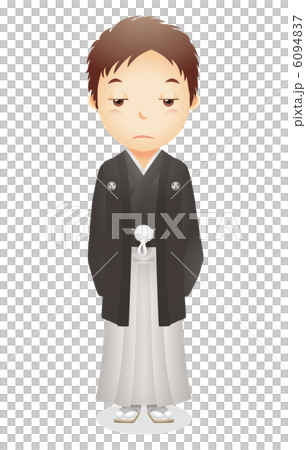 Male illustration of haori and hakama Male illustration of haori and hakama 6094837