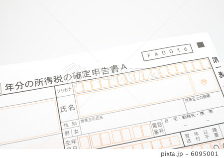 確定申告　用紙 6095001
