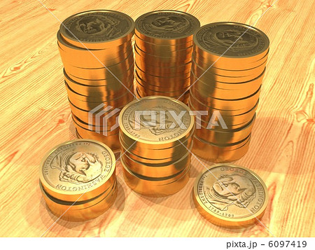山積みの金貨 6097419