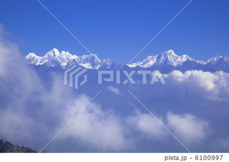ナガルコットよりヒマラヤ連峰 6100997