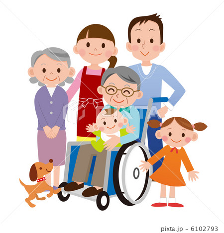 家族 三世代 家族 三世代 6102793