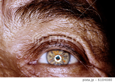 Old wrinkle man eye in macro 6104080
