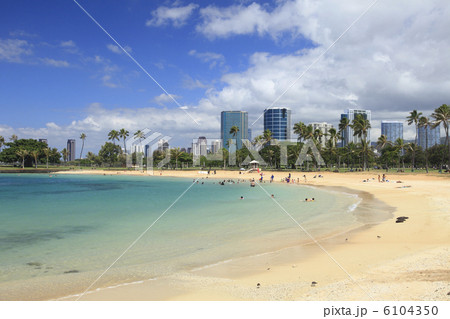 ハワイのビーチ アラモアナビーチ ハワイのビーチ アラモアナビーチ 6104350