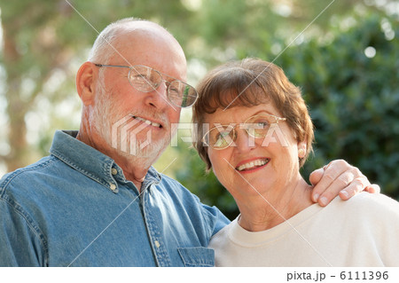 Happy Senior Couple Outdoor Portrait Happy Senior Couple Outdoor Portrait 6111396
