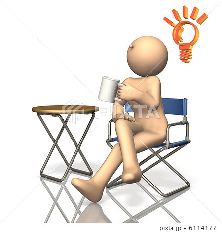 コーヒーブレイクを表す3DCGイラスト コーヒーブレイクを表す3DCGイラスト 6114177
