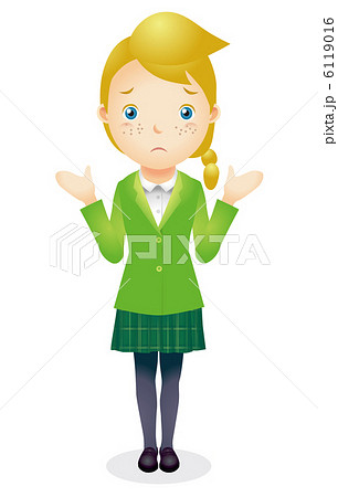 欧米人女性イラストのイラスト素材