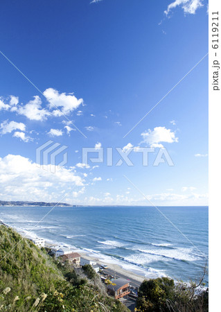 高台から見た七里ケ浜 高台から見た七里ケ浜 6119211