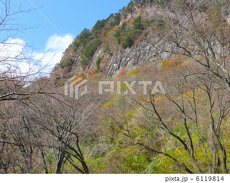 屏風岩公苑の秋「国指定天然記念物」 6119814