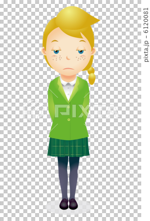 欧米人女性イラスト 6120081