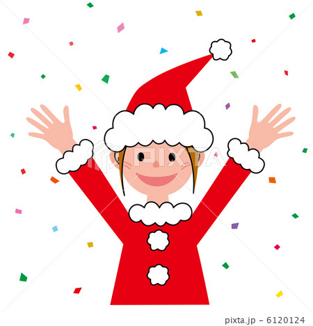 サンタ　万歳 6120124