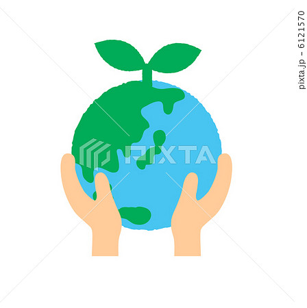 手で包み込む地球 6121570